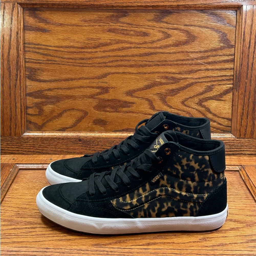 Vans The Lizzie Tortoise Dark Brown Black Shoes - Picture 2 of 9